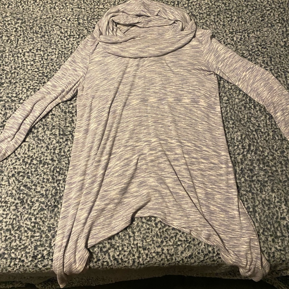 Cable and Gauge Cowl neck sweater size L